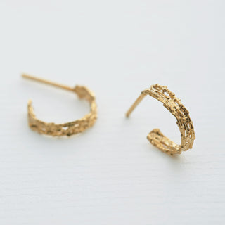 Nest Structure Mini Hoop Earrings