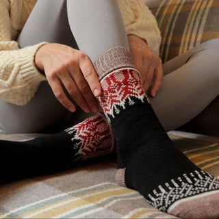 Nordic Socks Merino Wool in PERFORM™  - Yule - Sunset