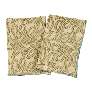 Nori Block Print Tea Towels - Set of 2