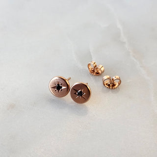North Star Black Diamond Studs
