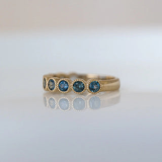 Ombre Teal Sapphire Band