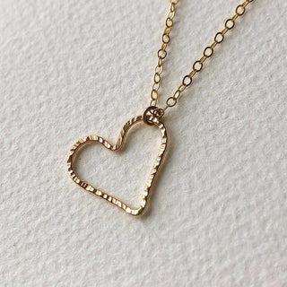 Open-Hearted 14k gold-filled Pendant Necklace