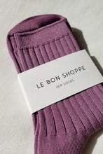 Load image into Gallery viewer, Le Bon Shoppe Her MC Socks -Orchid