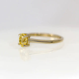 Oval Yellow Sapphire Ring