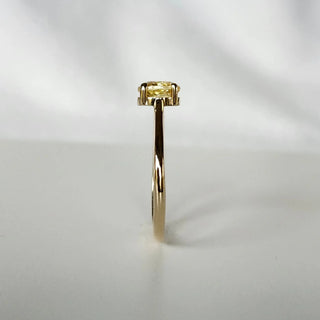 Oval Yellow Sapphire Ring