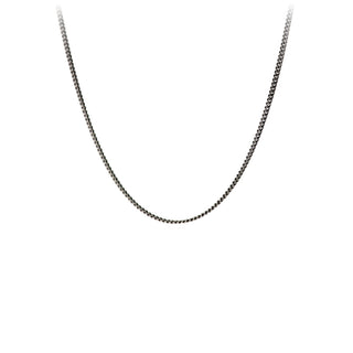 Oxidized Fine Curb Chain