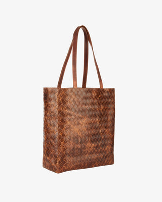 Giovana Tote - Brown Large Weave