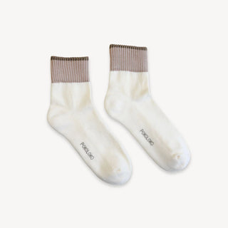 Block Pima Socks - Sandbanks - S/M