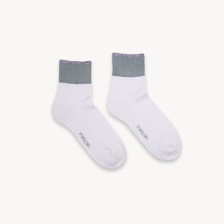 Block Pima Socks - Pink Lemonade - S/M
