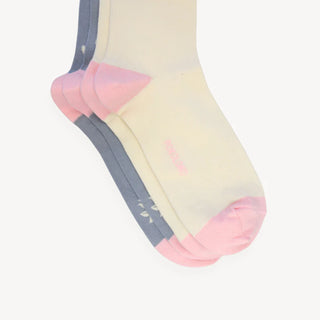 Lotus & Solid Pima Socks - Pack of 2