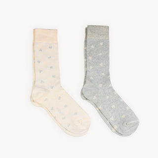 Have A Heart Socks / Grey - Pack of 2