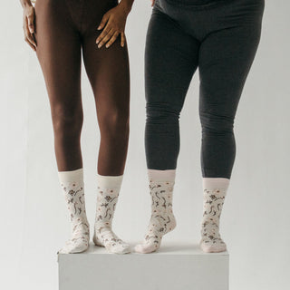 Field of Floral Pima Socks - Pack of 2