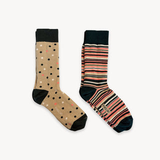 Stripes and Dots Socks - Pack of 2 - Confetti