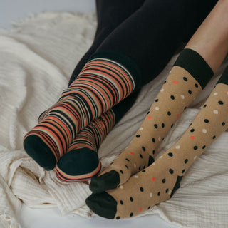 Stripes and Dots Socks - Pack of 2 - Confetti