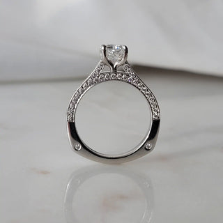 Pave Diamond Engagement Ring