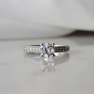 Pave Diamond Engagement Ring