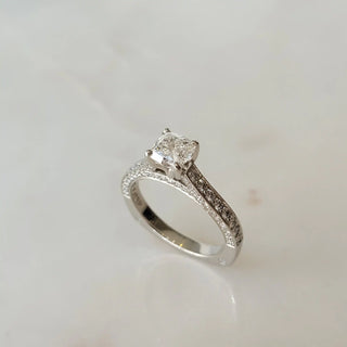 Pave Diamond Engagement Ring