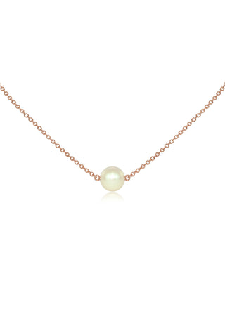 Pearl Gold Large Sideways Pendant