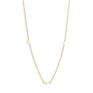 Pearl Station Shimmer Necklace