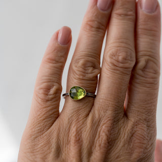 Peridot Statement Ring