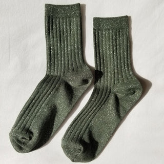 Her Modal Socks - Pine Glitter