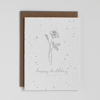 Plantable Card - June Birth Flower