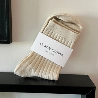 Le Bon Shoppe Her MC Socks - Porcelain