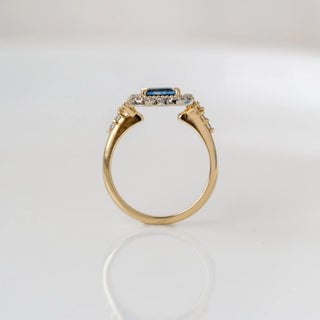Prismatic Montana Sapphire Ring