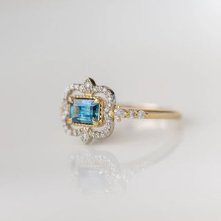 Prismatic Montana Sapphire Ring