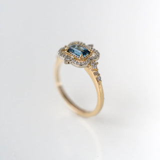 Prismatic Montana Sapphire Ring