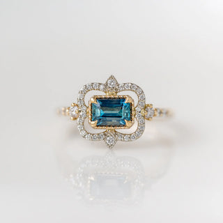 Prismatic Montana Sapphire Ring