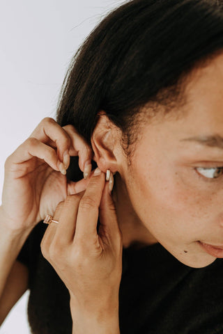 Radiance Pavé Huggie Hoops