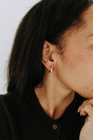 Radiance Pavé Huggie Hoops