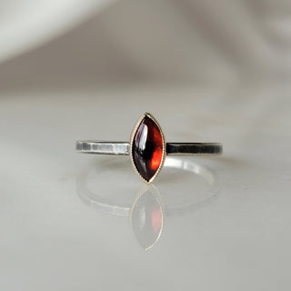 Red Garnet Statement Ring