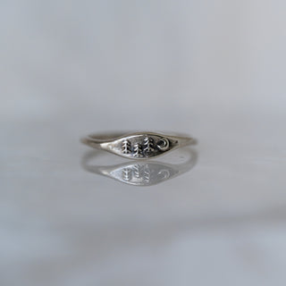 Sterling Silver "Forest" Signet Ring