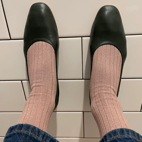 Le Bon Shoppe Her Modal Socks - Rose Glitter