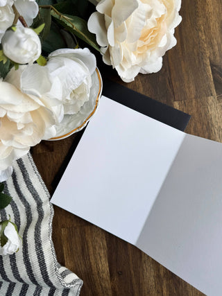 Rose Embossed Greeting Card