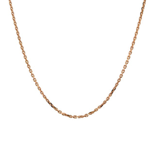 Rose Gold Diamond Cut Cable Chain