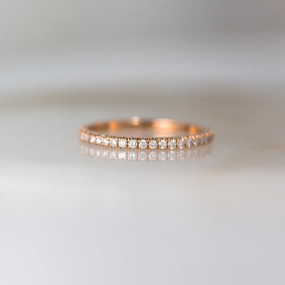 Rose Gold Diamond Wedding Band