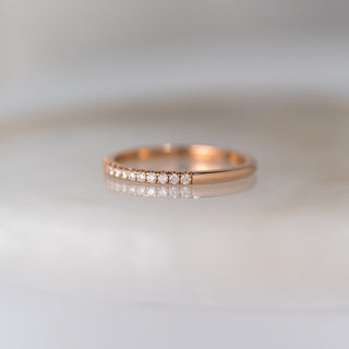 Rose Gold Diamond Wedding Band