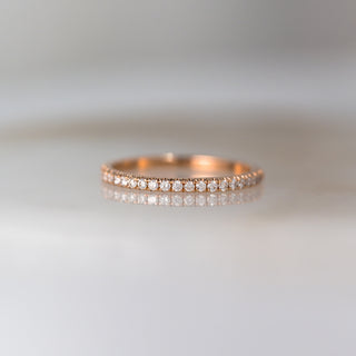 Rose Gold Diamond Wedding Band