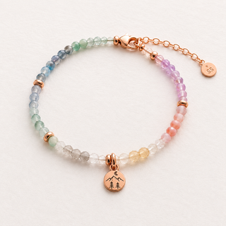 Rose Gold Filled Gemstone Nature Bracelet