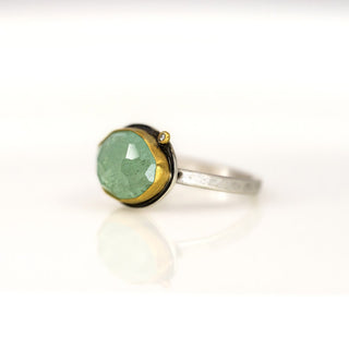 Rosecut Diamond and Beryl Ring