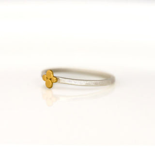 Rosecut Ruby Stacking Ring Set, 22K Gold