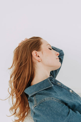 Rosie Teardrop Hoops Gold Filled