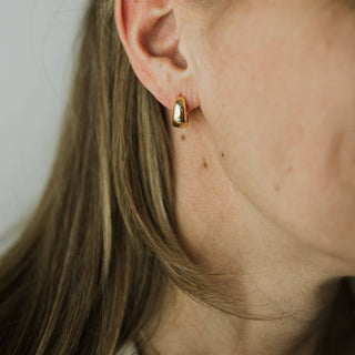 Rosie Teardrop Hoops Gold Filled