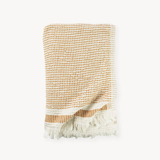 Richmond Road Waffle Towel - Mustard