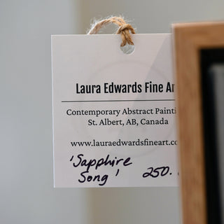 'Sapphire Song" 12"x12" Framed