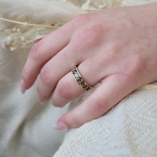 Seven Stone Sapphire Ring