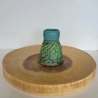 Short Green Vase